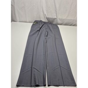 Zanieri Dress Pants Mens 42x37 Gray Wool Pleated Super 100 Made In Italy NWT